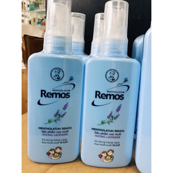 Remos chống muỗi dạng kem, và xịt đuổi muỗi hương lavender, sả chanh, cam an toàn cho cả trẻ em và người lớn