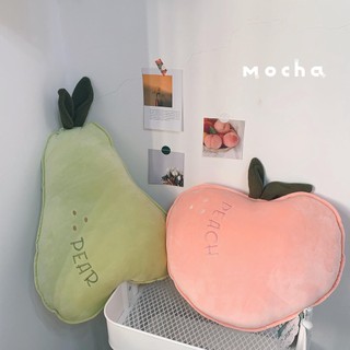 Ins influencer dễ thương trái cây ngủ gối cô gái đào búp bê đồ chơi sang trọng giường búp bê siêu mềm
