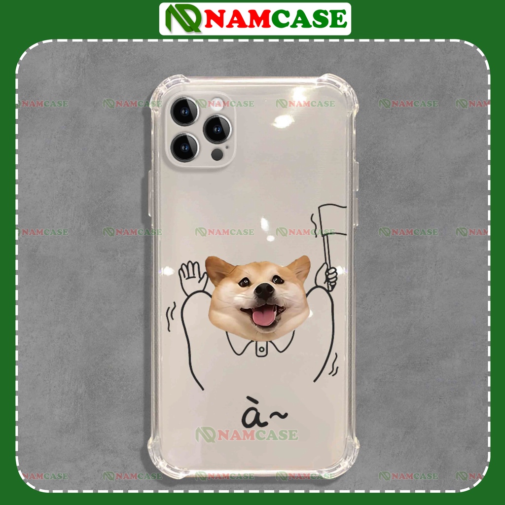 Ốp lưng iphone chó mèo chống sốc 4 góc silicon dẻo trong suốt bảo vệ camera ip 6/6s/7/8/X/XS/11/12/13/14 Pro Plus Max