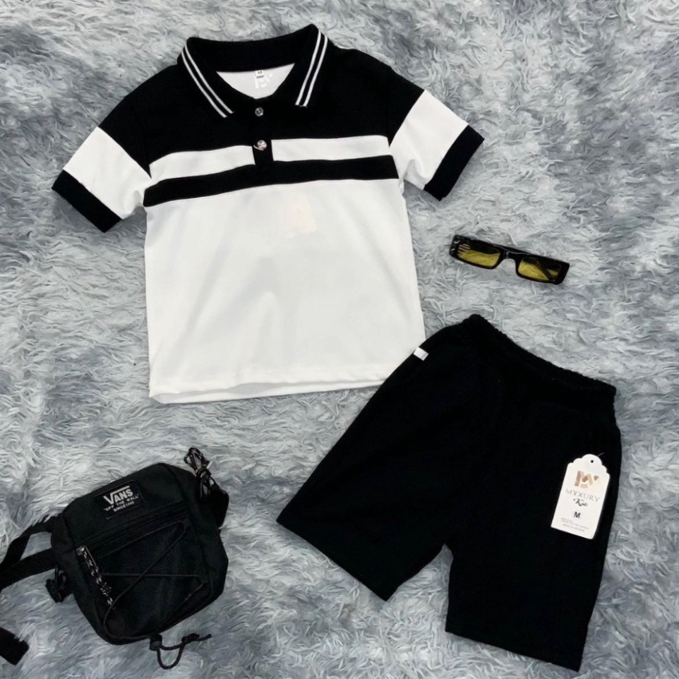 Bộ quần áo cho bé trai phối màu siêu đẹp, chuẩn form cho các bé size từ 10-35kg SIÊU HOT SIÊU HOT