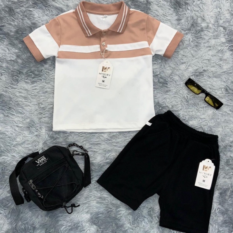 Bộ quần áo cho bé trai phối màu siêu đẹp, chuẩn form cho các bé size từ 10-35kg SIÊU HOT SIÊU HOT