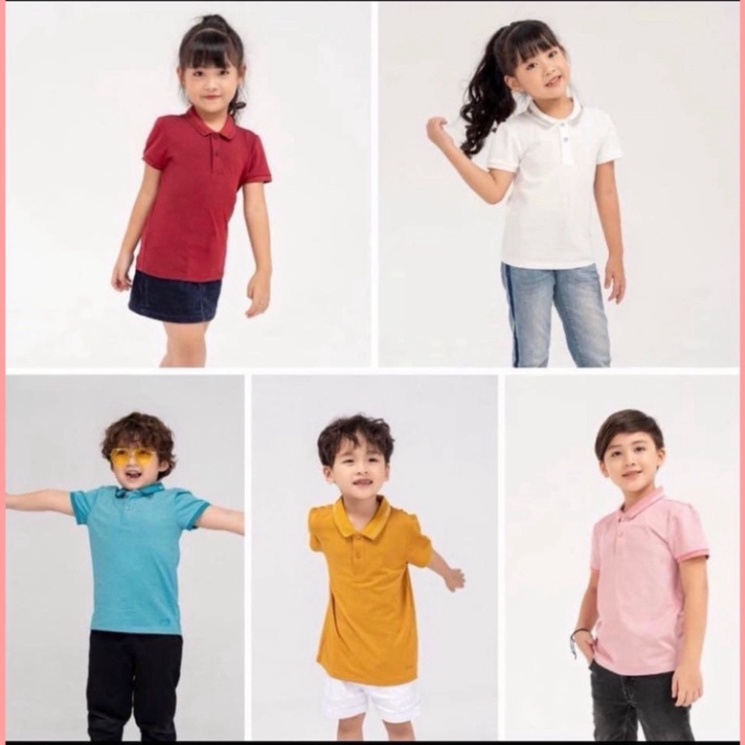 Áo PoLo Cho Bé Nam Nữ 2-10tuổi, Áo phông polo trẻ em chất poly cotton mềm mát co giãn 4 chiều thoáng mát SIÊU HOT SIÊU H