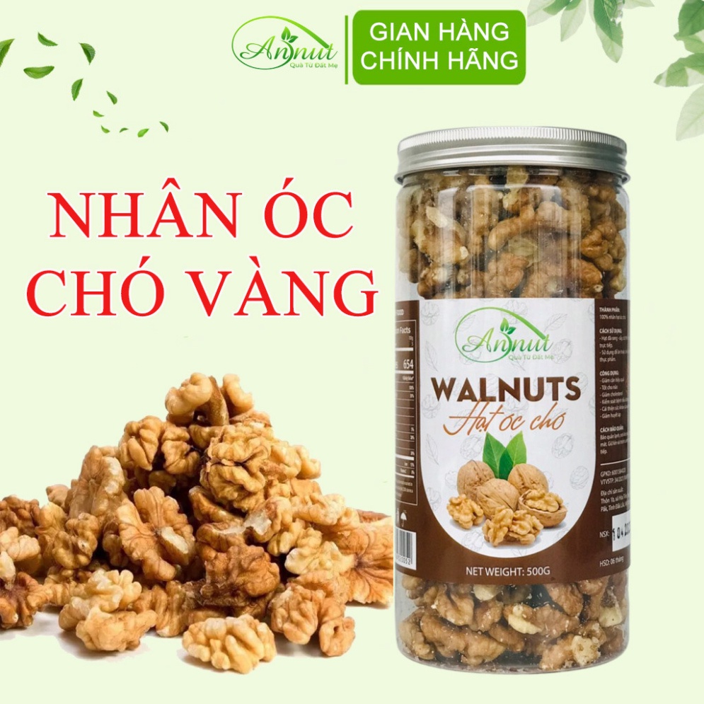 Nhân óc chó vàng ANNUT tách vỏ, hạt ngũ cốc dinh dưỡng cho bà bầu, ăn kiêng, giảm cân [Annut Food]