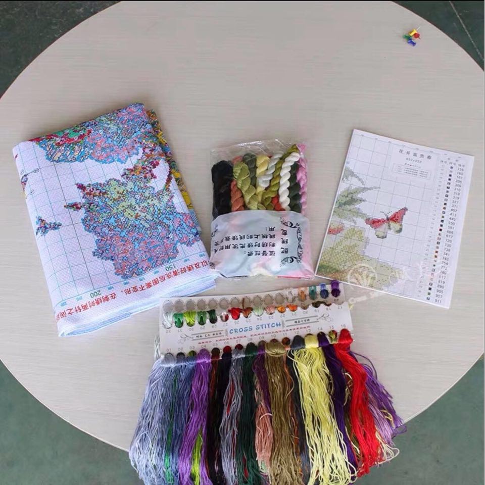 Tranh thêu chữ thập Hoa Bồ Công Anh J8029/THÊU KÍN