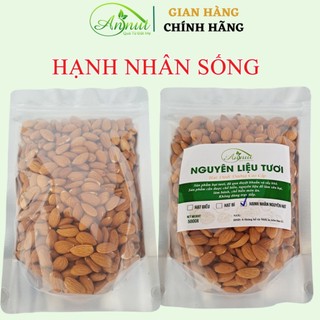 Hạt hạnh nhân sống sấy khô tươi organic nhập khẩu mỹ 500g annut