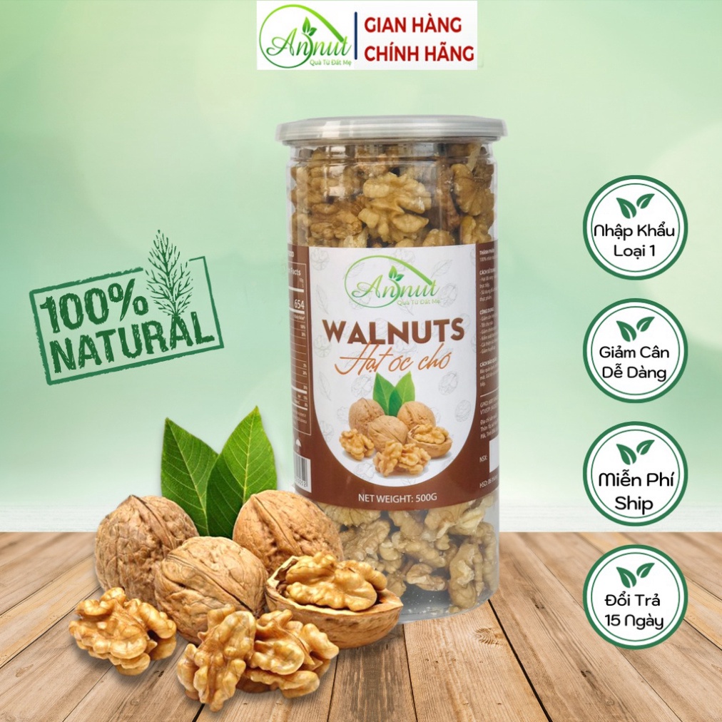 Nhân hạt óc chó tách vỏ ANNUT, hạt ngũ cốc dinh dưỡng cho bà bầu, ăn kiêng, giảm cân [Annut Healthy]