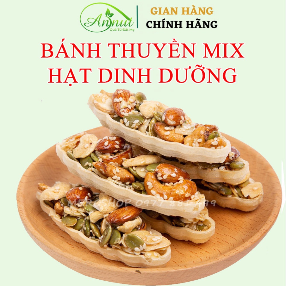 Bánh Thuyền Mix Hạt Ăn Kiêng - Gunuts Việt Nam - Túi 250g 