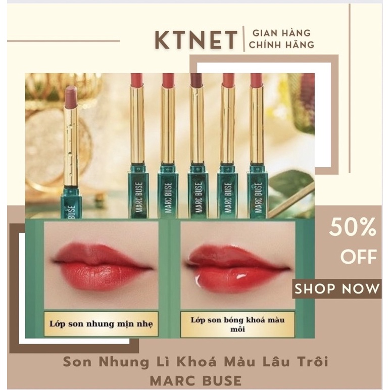 Son môi khóa màu, chống nước cao cấp Marc Buse