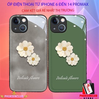 Ốp lưng iphone 6/ 7/ 8 Plus/ SE2/ X/ XS/ XR/ XSMAX/ 11/ 12/ 13/14 PRO/14 PROMAX BẰNG KÍNH in hình cú trắng đẹp