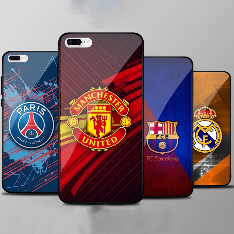 Ốp lưng iphone 6/ 7/ 8 Plus/ SE2 MẶT SAU BẰNG KÍNH in hình logo đội bóng siêu đẹp 45211