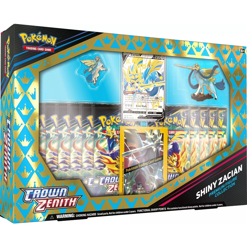Hộp Bài Pokemon Crown Zenith Shiny Zacian Premium Figure Collection
