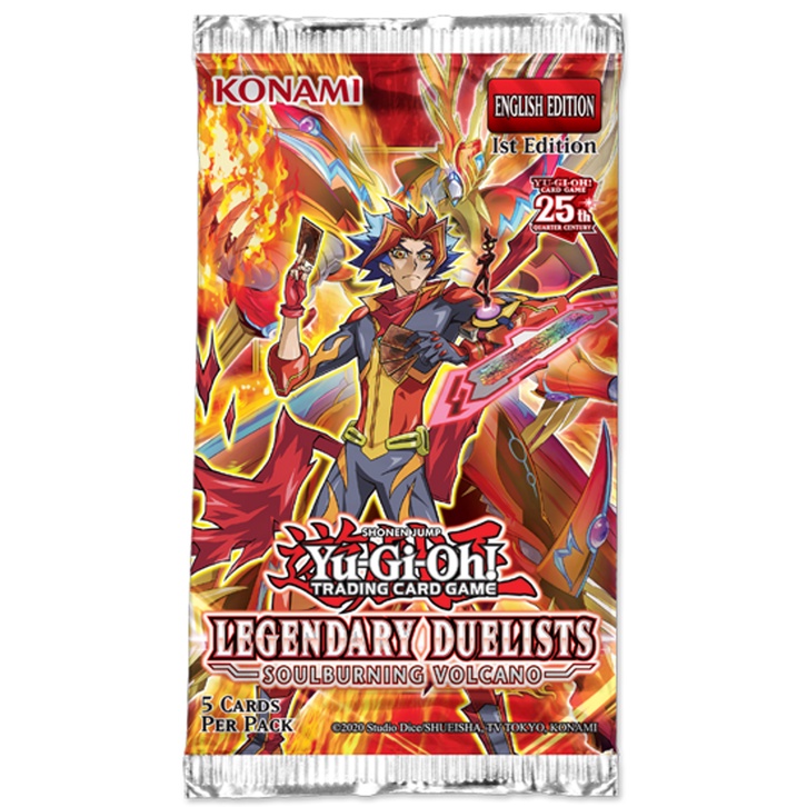 Gói Bài Yugioh Legendary Duelists: Soulburning Volcano 1st Edition Booster Pack