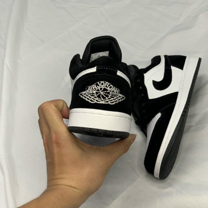 Giày Sneaker Jordan Cổ Thấp Đen Trắng Nam Nữ, Giày Thế Thao JD 1 Panda Hàng Đẹp Full size