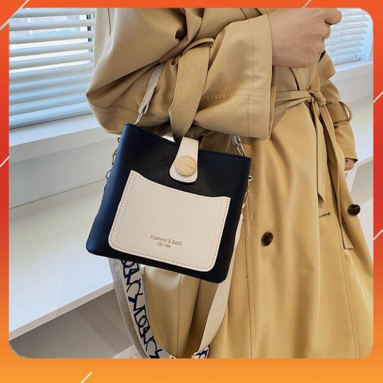 Hot ! [Tặng Kèm Chun Buộc Tóc] Túi Xách Nữ Đeo Chéo Thời Trang Hàn Quốc Đi Học Đi Làm Cao Cấp Giá Rẻ Da Đẹp - Tdc096