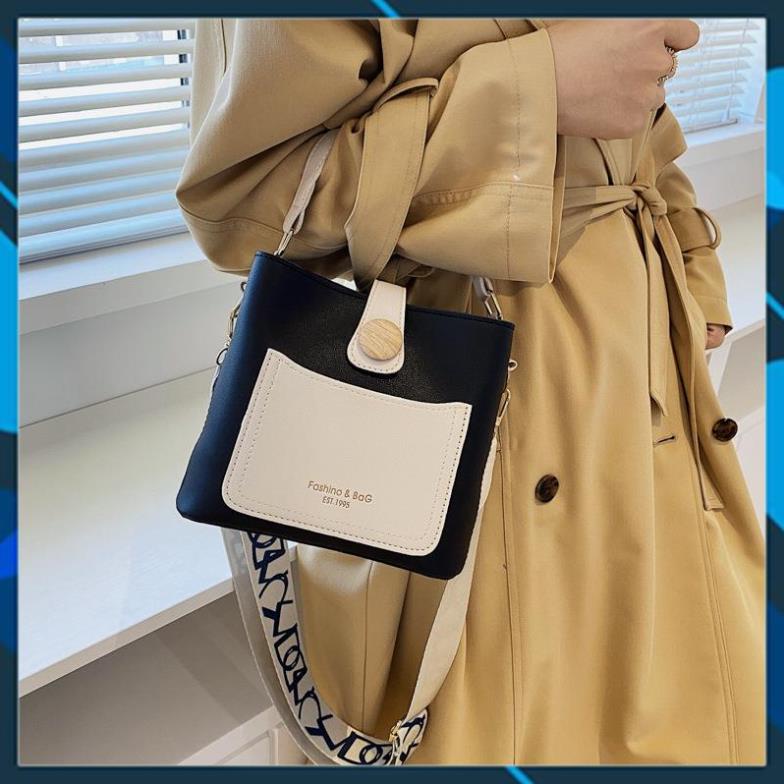 Hot ! [Tặng Kèm Chun Buộc Tóc] Túi Xách Nữ Đeo Chéo Thời Trang Hàn Quốc Đi Học Đi Làm Cao Cấp Giá Rẻ Da Đẹp - Tdc096 Ok