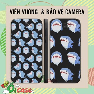Ốp TPU dẻo Samsung J7 Prime Silicon cạnh vuông hình cá mập đáng yêu