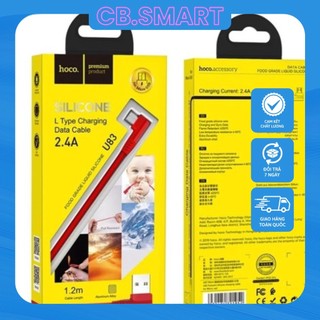 Dây cáp sạc hoco u83 đầu vuông chữ l 90 độ chơi game | usb to micro 1m