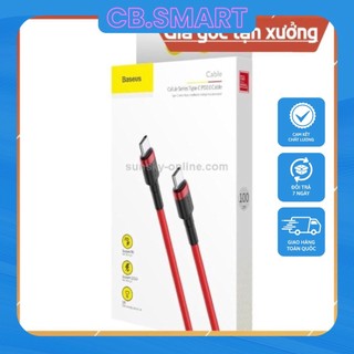 Cáp sạctype c to type c baseus catklf-g09 3a 1m 60w -sạc nhanh siêu bền
