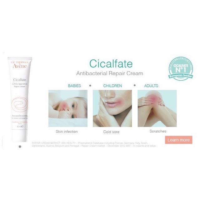 Kem dưỡng Avene Cicalfate Re'paratrice Cream phục hồi, làm sẹo 40ml