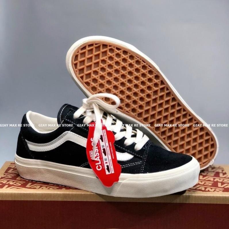 Giày Sneaker 𝐕𝐀𝐍𝐒 Slipon Caro Vault , 𝐕𝐀𝐍𝐒 Vault Old Skool Đen Cực Hot Nam Nữ