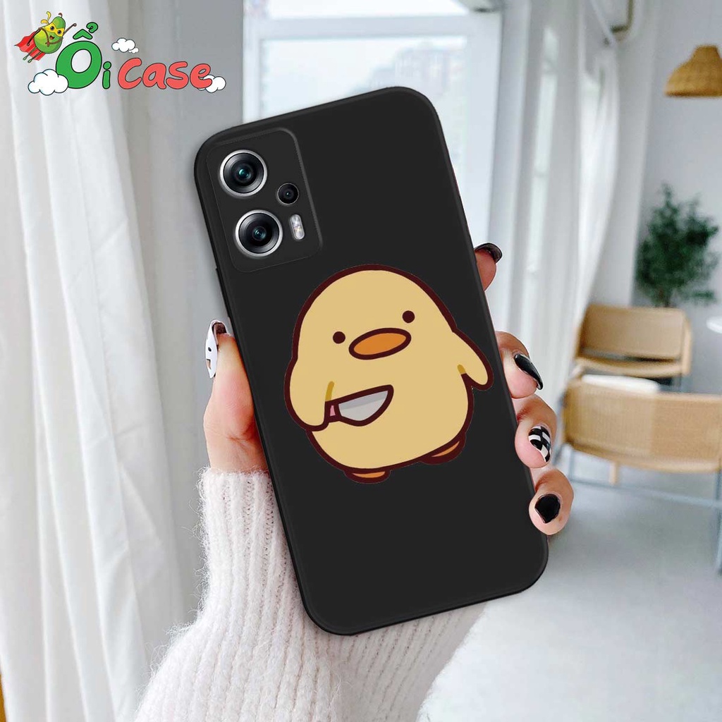 Ốp TPU dẻo Xiaomi Redmi Note 11T Pro Silicon cạnh vuông hinh meme ngộ nghĩnh. hài hước
