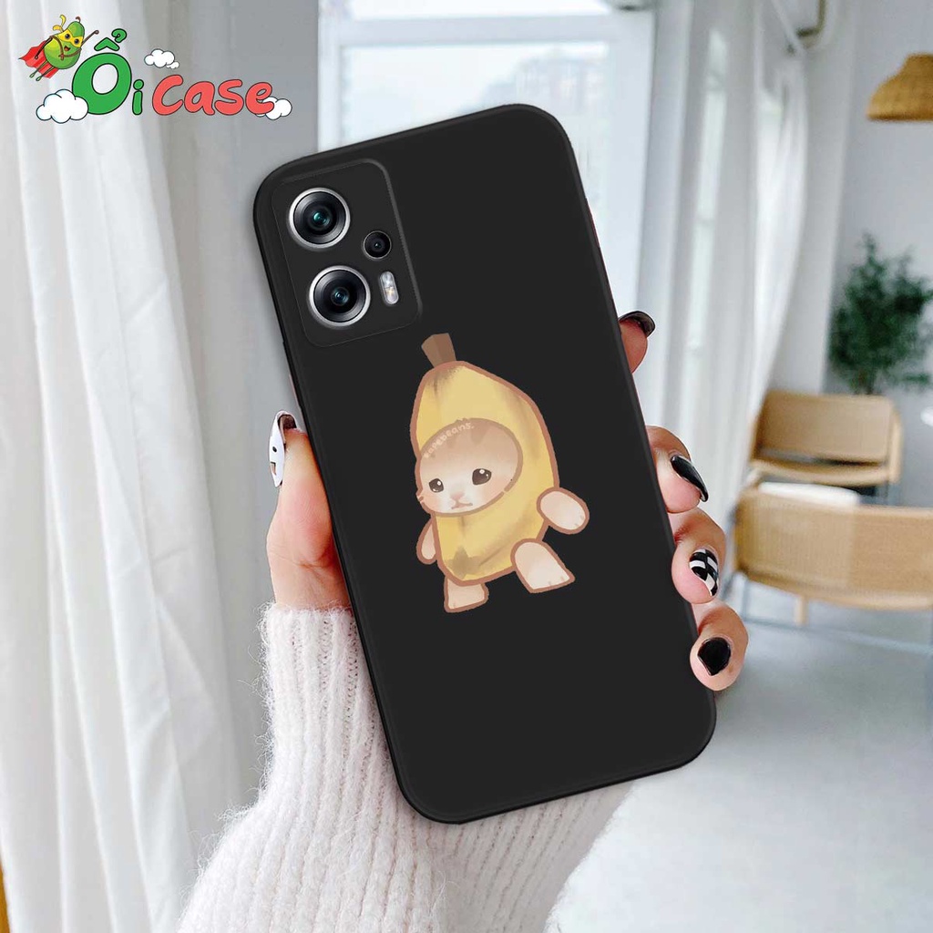 Ốp TPU dẻo Xiaomi Redmi Note 11T Pro Silicon cạnh vuông hinh meme ngộ nghĩnh. hài hước