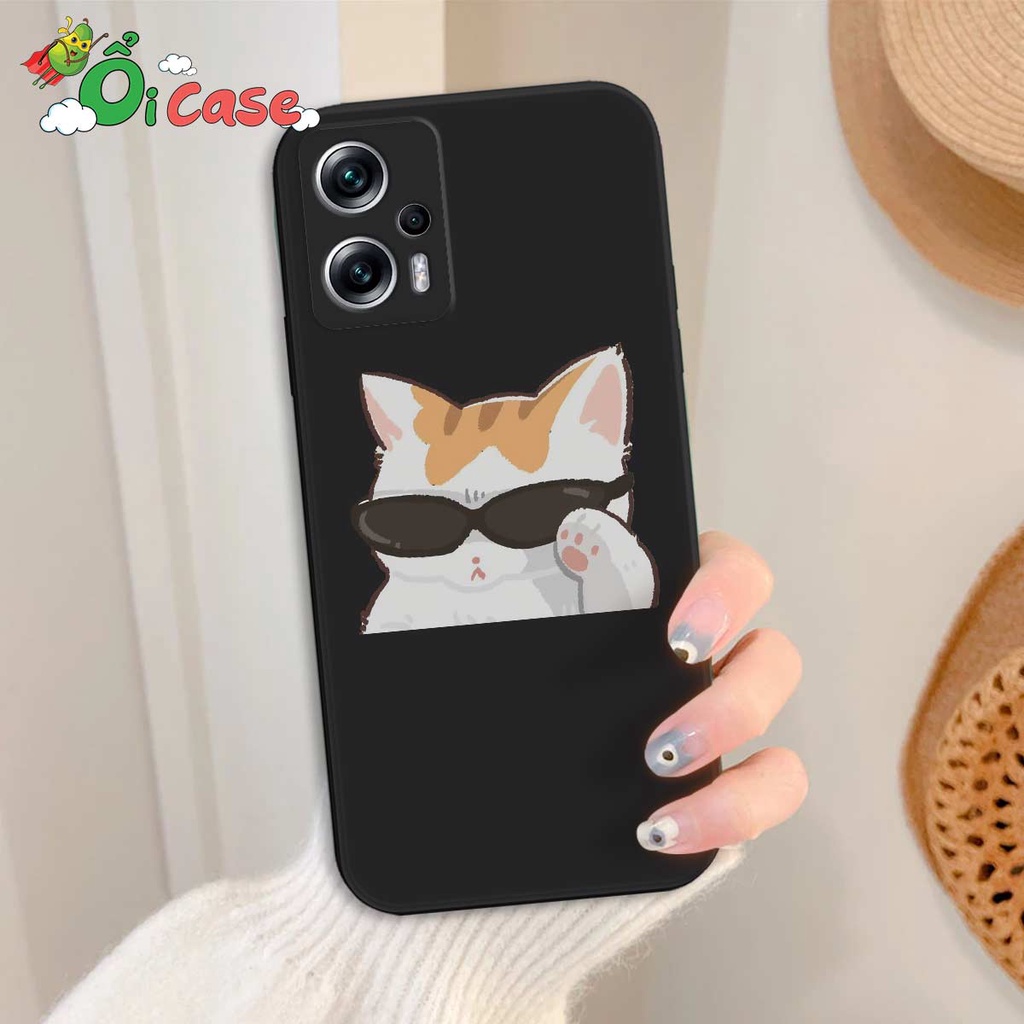 Ốp TPU dẻo Xiaomi Redmi Note 11T Pro Silicon cạnh vuông hinh meme ngộ nghĩnh. hài hước