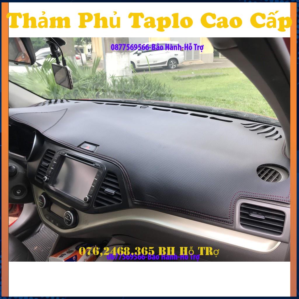 Thảm Taplo Kia Morning,Thảm Lót Taplo Xe Hơi Cao Cấp Hàng 3 Lớp Có Chống Trượt,Da Đẹp Bảo Hành 12 Tháng