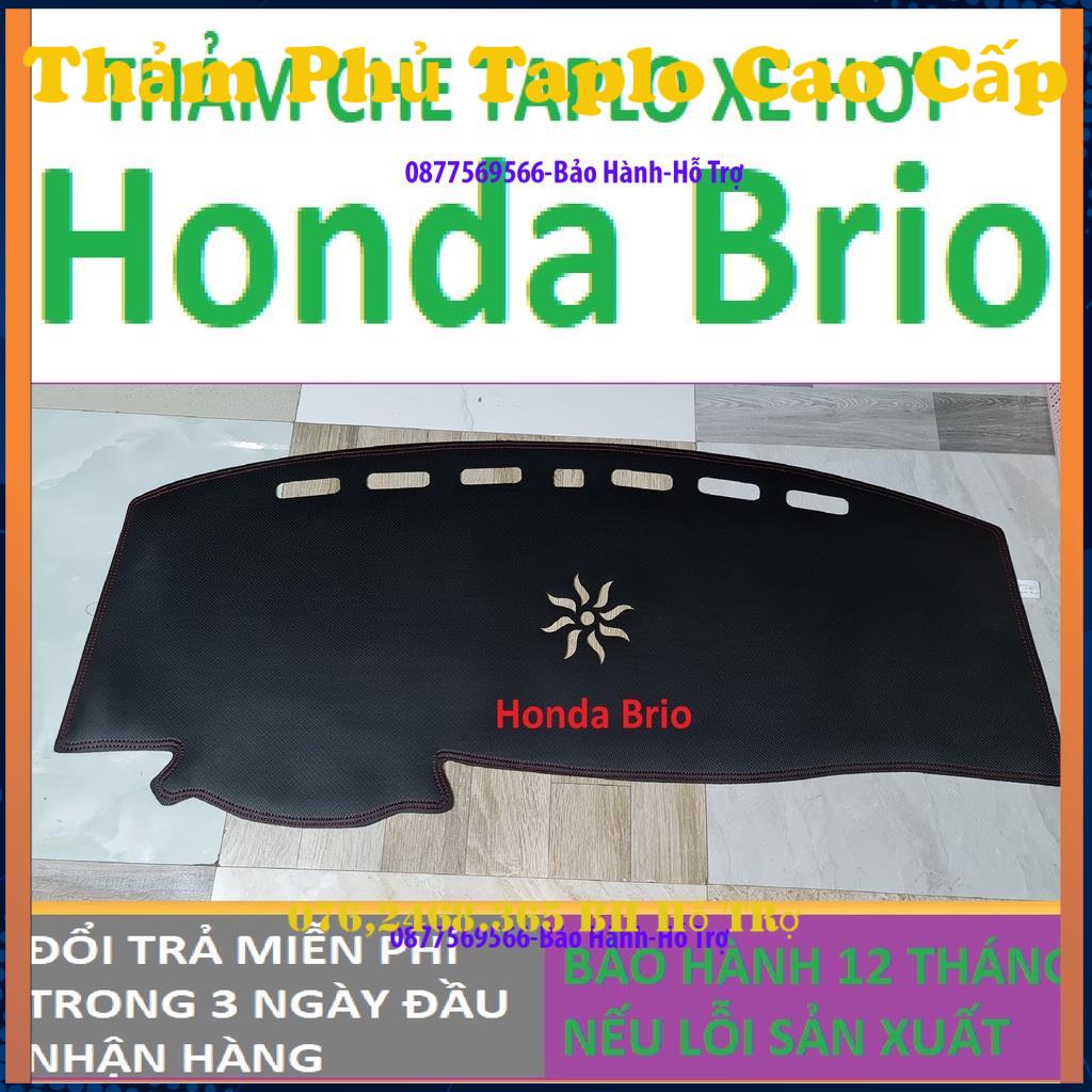 Thảm Taplo Honda Brio,Thảm Lót Taplo Xe Hơi Cao Cấp Hàng 3 Lớp Có Chống Trượt,Da Đẹp Bảo Hành 12 Tháng
