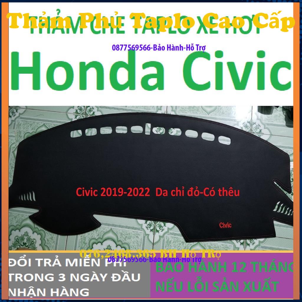 Thảm Taplo Honda Civic,Thảm Lót Taplo Xe Hơi Cao Cấp Hàng 3 Lớp Có Chống Trượt,Da Đẹp Bảo Hành 12 Tháng