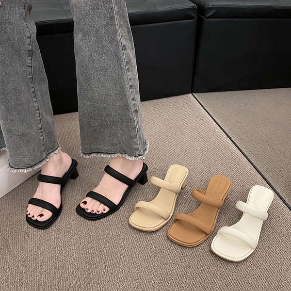 Xăng Đan Cao Gót 2 Lớp Thời Trang Mùa Hè Dành Cho Nữ