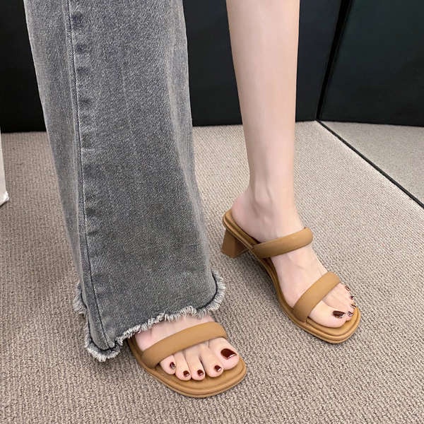 Xăng Đan Cao Gót 2 Lớp Thời Trang Mùa Hè Dành Cho Nữ