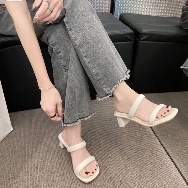 Xăng Đan Cao Gót 2 Lớp Thời Trang Mùa Hè Dành Cho Nữ