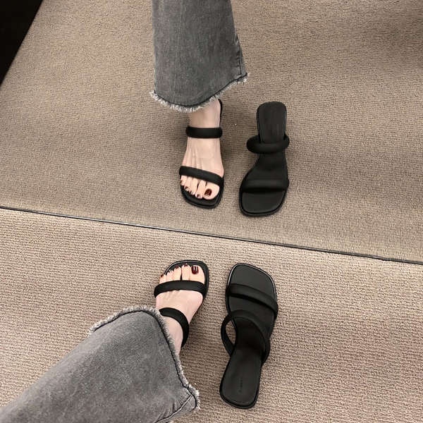 Xăng Đan Cao Gót 2 Lớp Thời Trang Mùa Hè Dành Cho Nữ