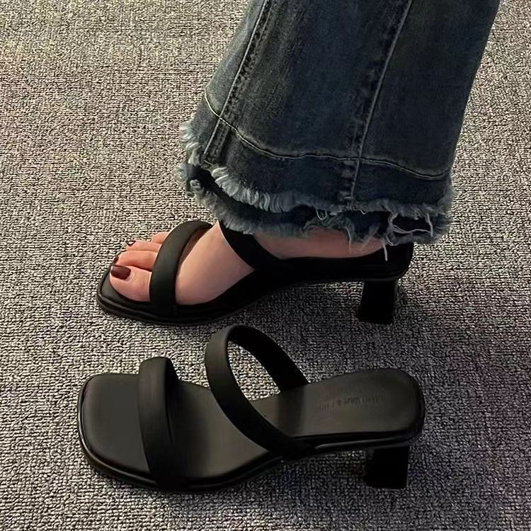 Xăng Đan Cao Gót 2 Lớp Thời Trang Mùa Hè Dành Cho Nữ