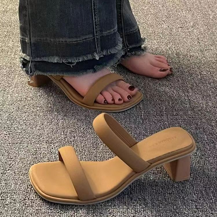 Xăng Đan Cao Gót 2 Lớp Thời Trang Mùa Hè Dành Cho Nữ