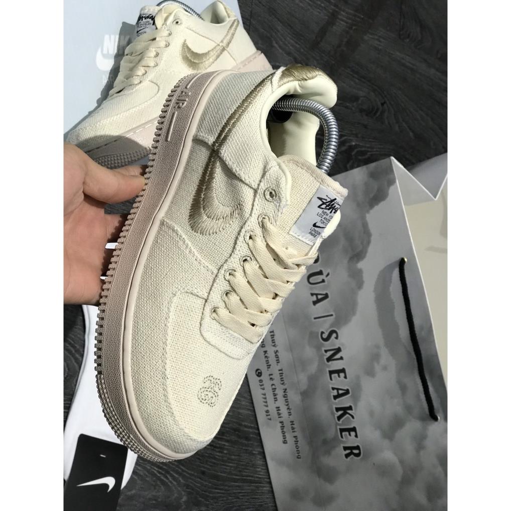 Siêu Phẩm Giày Thể Thảo Sneaker  AF1 Kem Móc Vàng SIêu Xinh Cao Cấp Ảnh Thật.