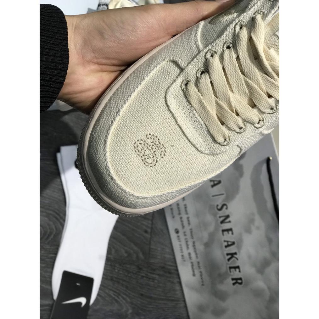 Siêu Phẩm Giày Thể Thảo Sneaker  AF1 Kem Móc Vàng SIêu Xinh Cao Cấp Ảnh Thật.