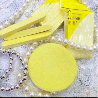 Bọt biển - Bông nở rửa mặt Chivey (Miếng mút rửa mặt bọt biển dạng nén)