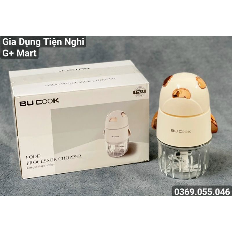 Máy Xay Đa Năng Thủy Tinh Mini Cao Cấp BUCOOK BNP0523 0,3L 200W Bảo hành 12 tháng - Giadungtiennghigmart