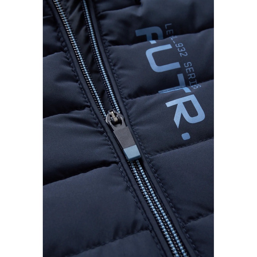 Áo khoác phao C & A màu navy in chữ FUTR size 98 - 140