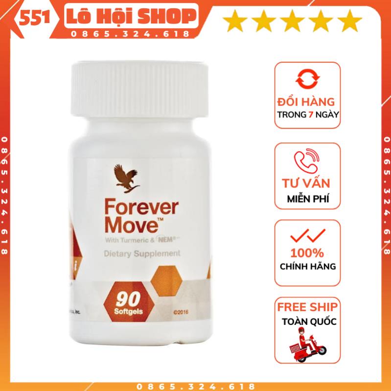 Thực phẩm chức năng Forever move 551flp hỗ trợ xương khớp, lọ 90 viên