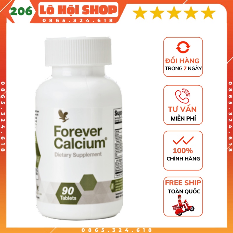 [GIÁ RẺ] Viên uống Calcium forever | 206flp Viên bổ sung canxi Lô Hội