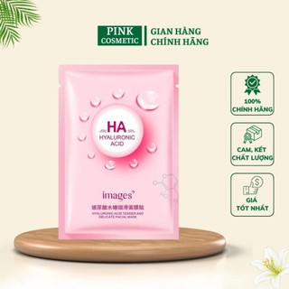 Mặt nạ giấy HA Images Bioaqua màu hồng dưỡng trắng