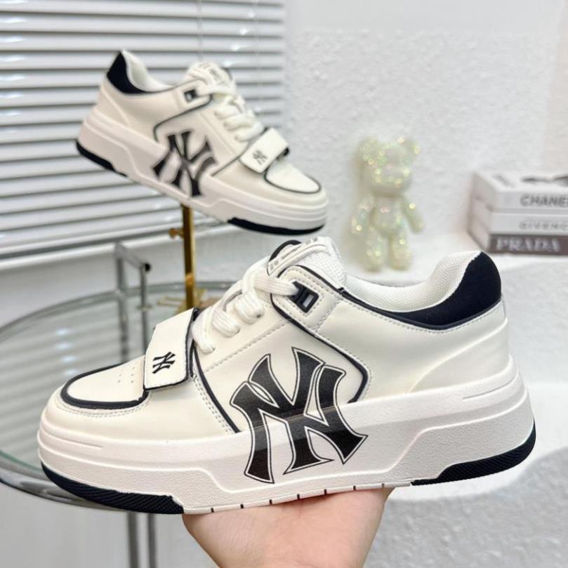Giày thể thao MLB chunky liner dán, Giày MLB Chunky quai dán họa tiết Bản Cao Cấp Độn Đế 5cm hot trend 2023