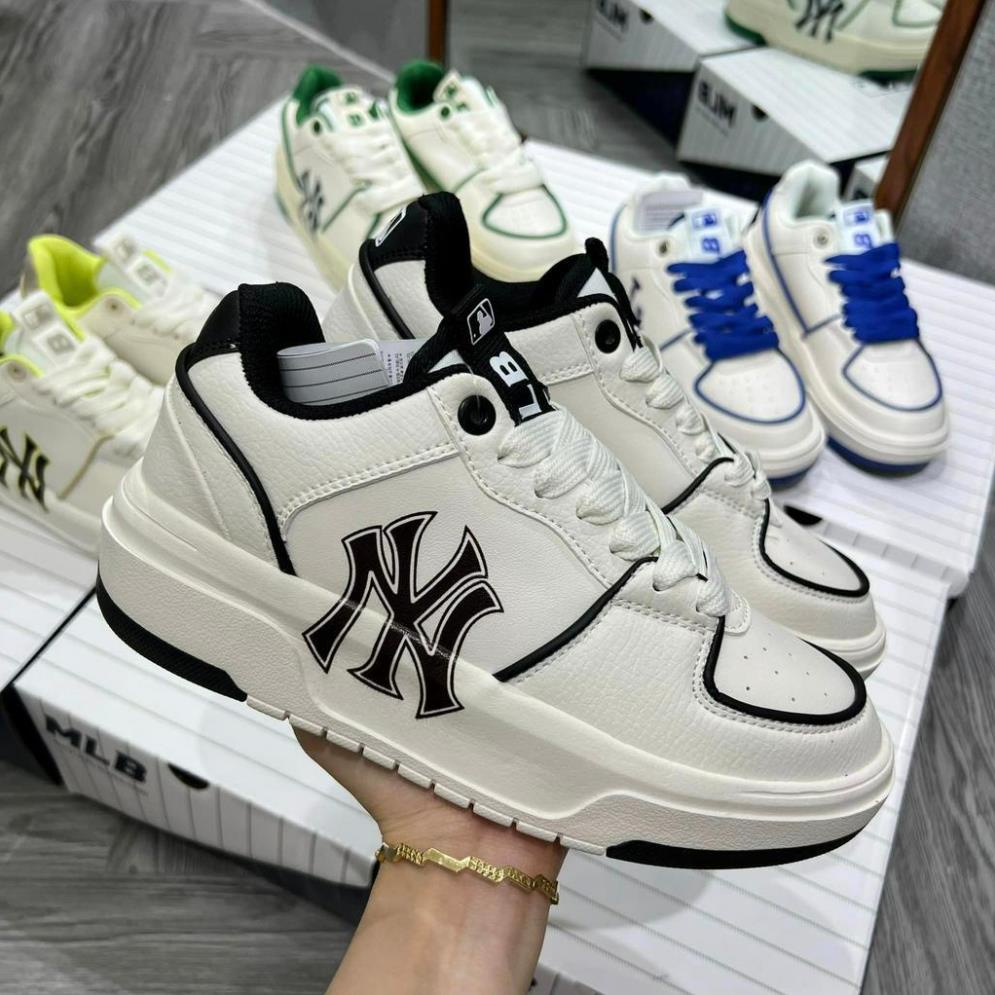 Giày thể thao MLB chunky liner dán, Giày MLB Chunky quai dán họa tiết Bản Cao Cấp Độn Đế 5cm hot trend 2023