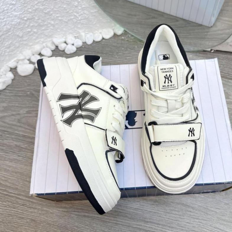 Giày thể thao MLB chunky liner dán, Giày MLB Chunky quai dán họa tiết Bản Cao Cấp Độn Đế 5cm hot trend 2023