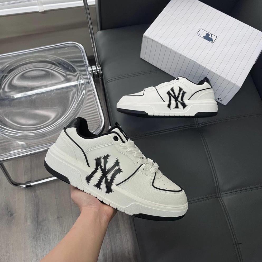 Giày thể thao MLB chunky liner dán, Giày MLB Chunky quai dán họa tiết Bản Cao Cấp Độn Đế 5cm hot trend 2023