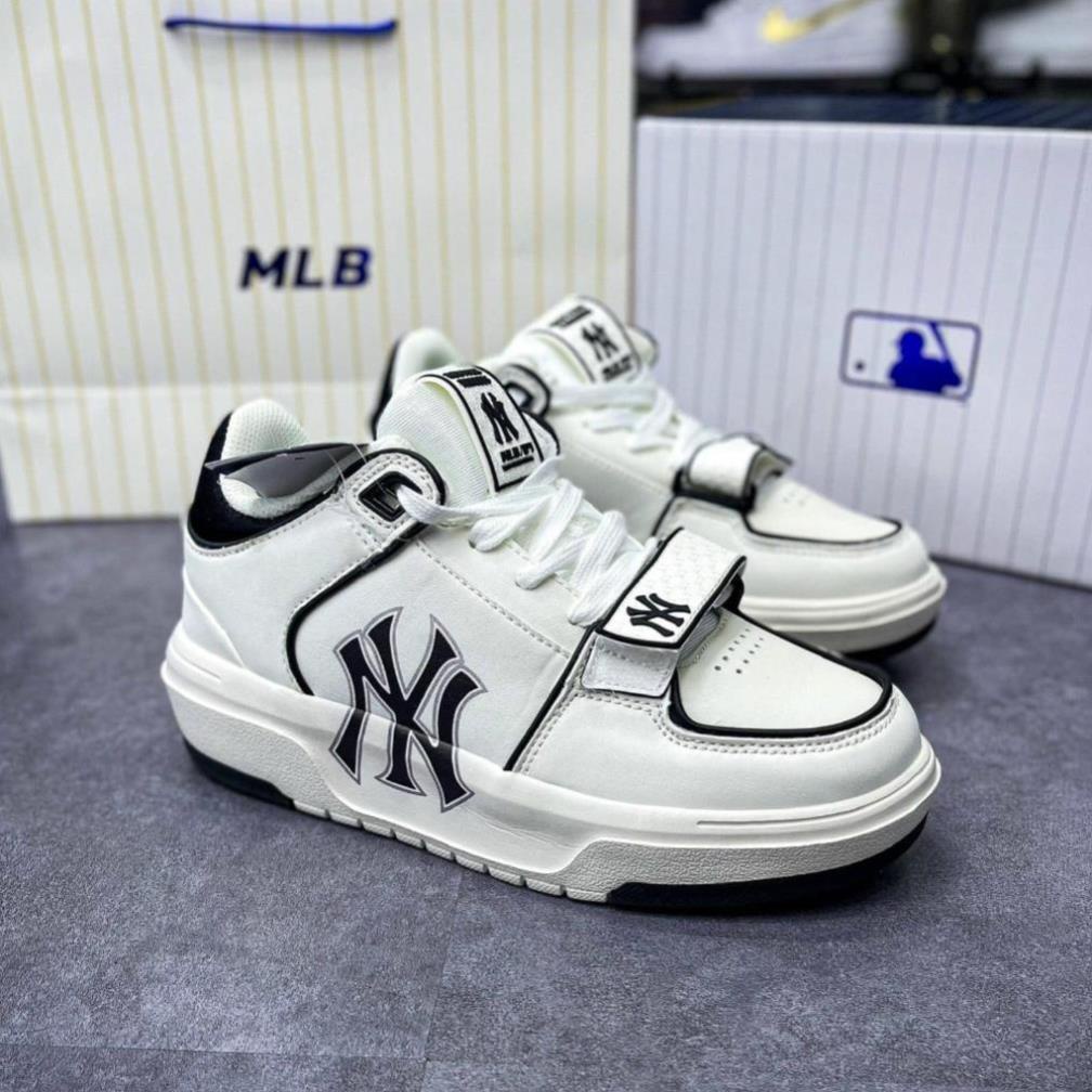 Giày thể thao MLB chunky liner dán, Giày MLB Chunky quai dán họa tiết Bản Cao Cấp Độn Đế 5cm hot trend 2023