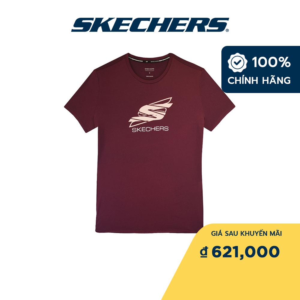 Skechers Nữ Áo Thun Tay Ngắn Chạy Bộ Performance Running - SP22Q4W357-WINE